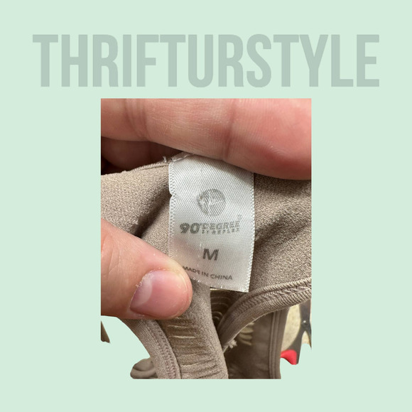 Athleta Workout Tank Top‎ Brown Camo Strappy Back Layering Fitted Activewear - Picture 5 of 12